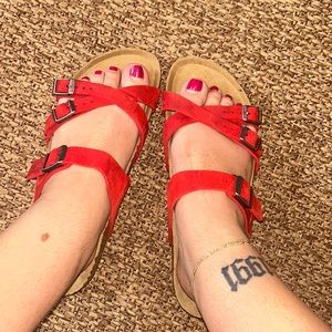 Birkenstock Red Sandals